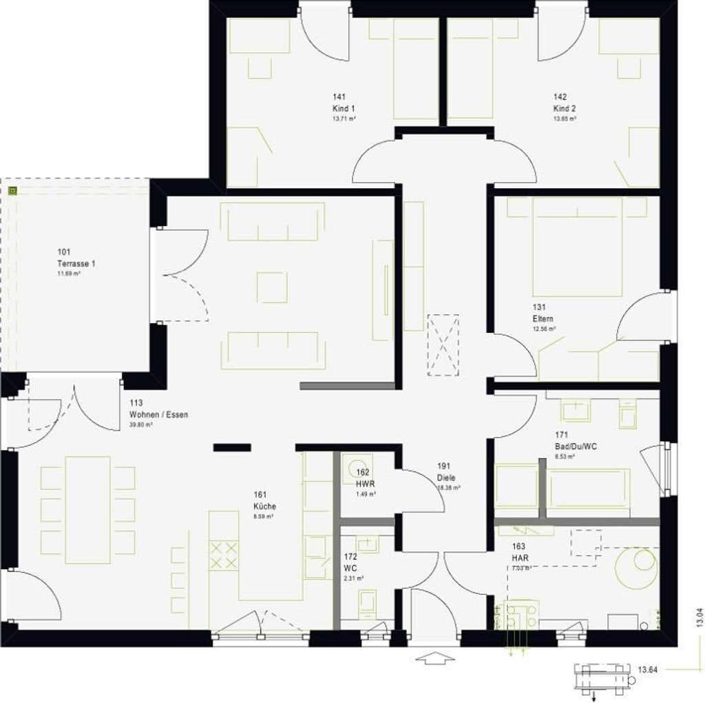 Immobilie in Höttingen - Dieser wunderschöne Bungalow als Ihr neuer Lebensmittelpunkt - Bild 2