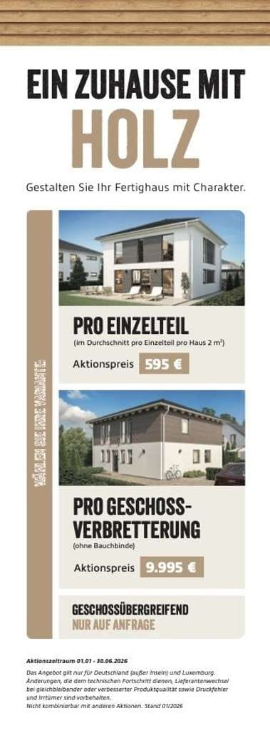 Immobilie in Holzgünz - DHH Aktionshaus mit Holzverkleidung und Grundstück - Bild 1