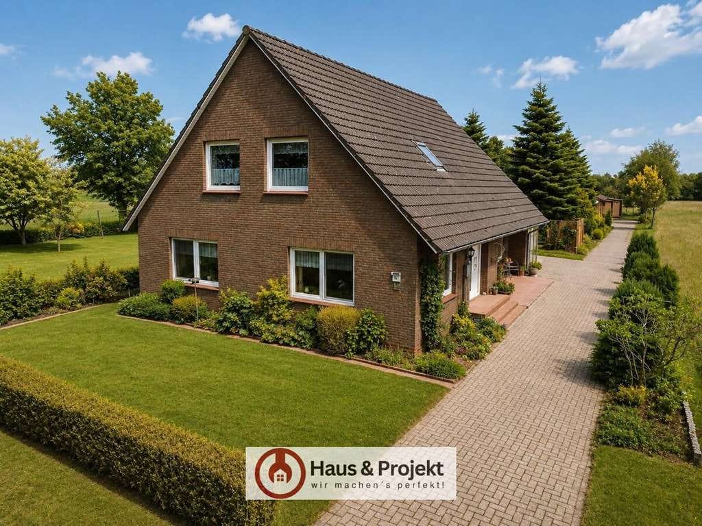 Immobilie in Ihlow - Wohnen im Grünen: Familienfreundliches Einfamilienhaus mit Garage - Bild 0