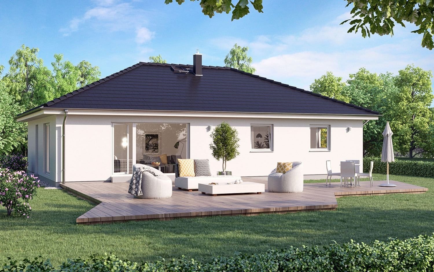 Immobilie in Dettmannsdorf - Bezugsfertiger Bungalow inkl. 500m² Grundstück in 18334 Dettmannsdorf - Bild 0