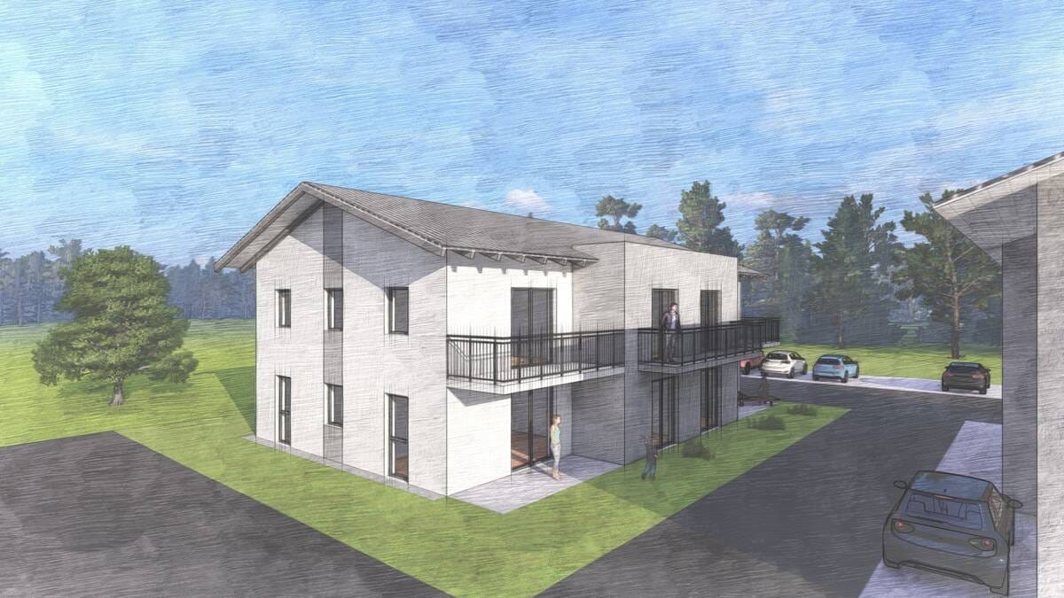 Immobilie in Cham - NEUBAU PROVISIONSFREI 2 Zimmer Eigentumswohnung - Haus 1 - OG Mitte, in Vilzing Nähe Cham - Bild 1