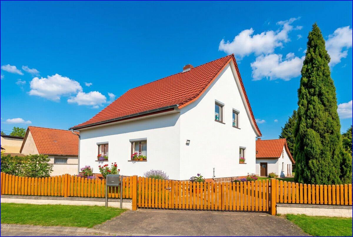 Immobilie in Plessa - Solides Einfamilienhaus mit großem Grundstück, Nebengelass und Potenzial - ruhige Randlage in Plessa - Bild 1