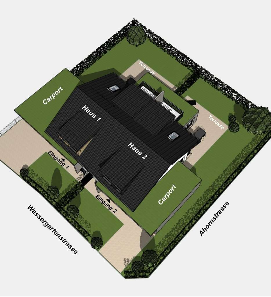 Immobilie in Mahlberg - Neubau-Doppelhaushälfte in Mahlberg – KfW 55, PV-Anlage, 5,5 Zimmer - Bild 1