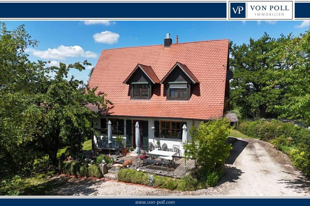 Immobilie in Wilburgstetten - Idyllisch gelegenes Einfamilienhaus, mit großem Grundstück und vielfältigen Nutzungsmöglichkeiten - Bild 0