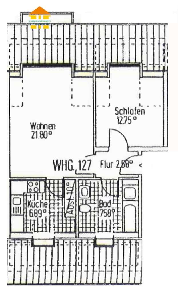 Immobilie in Hainichen - *Tolle MÖGLICHKEIT: Renovierungsbedürftige 2-Raum-Wohnung - Eigennutz / Kapitalanlage* - Bild 1