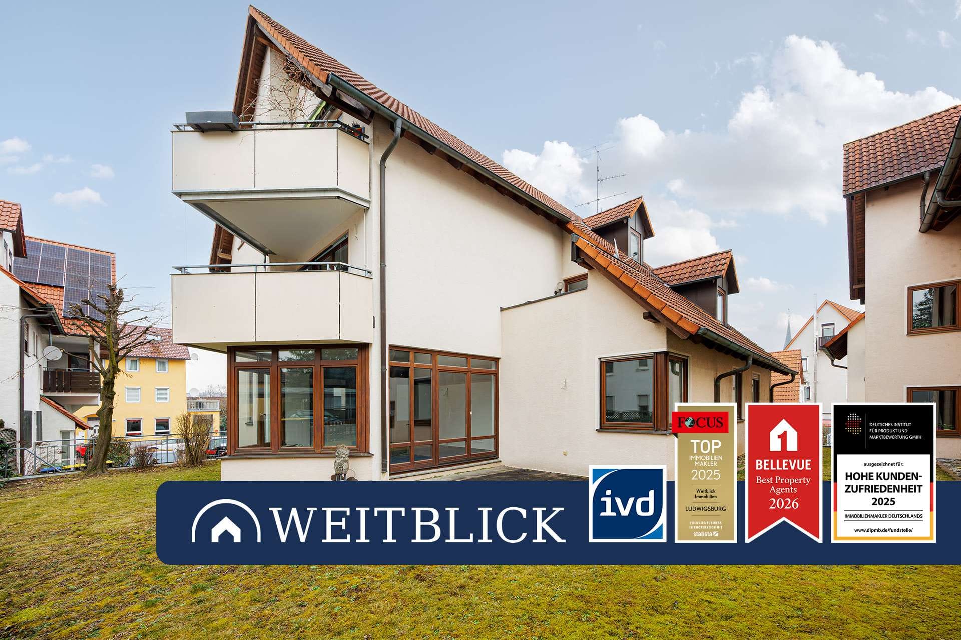 Immobilie in Ingersheim - WEITBLICK: Vom Praxisraum zur Traumwohnung mit Garten! - Bild 0