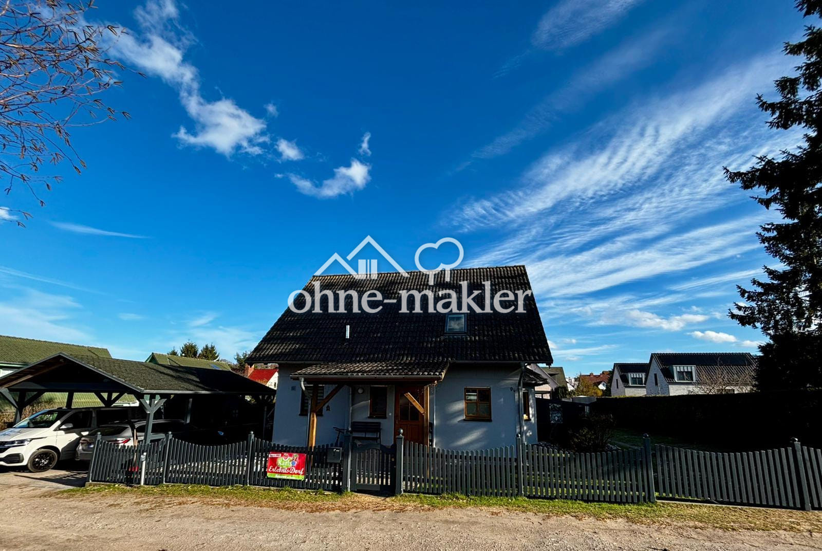 Immobilie in Ückeritz - Einfamilienhaus mit 4SZ mit Pool, Carport, Kamin + Gästehaus und großen Grundstück - Bild 1