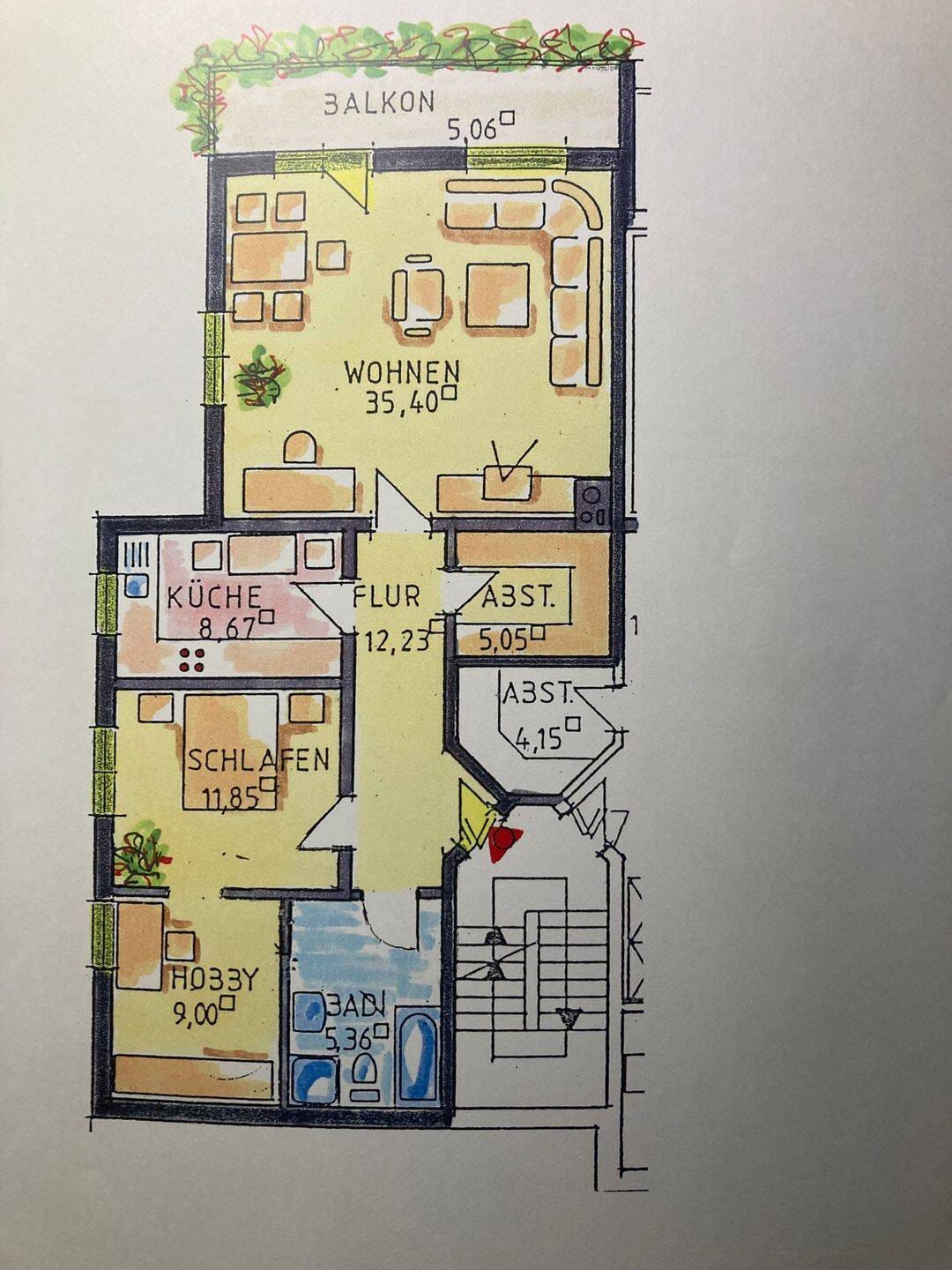 Immobilie in Rimpar - Lichtdurchflutetes Wohnglück 2,5 ZW in Rimpar: 90 m², West-Balkon, EBK – Ideal für Paare und Singles - Bild 0