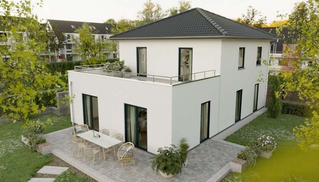 Immobilie in Korlingen - Stadthaus mit Dachterasse, Preis inkl. Grundstück - Bild 0