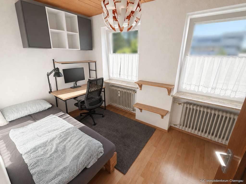 Immobilie in Traunstein - 3,5-Zimmer Wohnung mit Südbalkon u. Fahrstuhl zentrumsnah in Traunstein 
- gut vermietet! - Bild 3