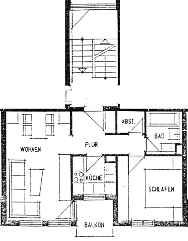 Immobilie in Wilkau-Haßlau - gepflegte 2- Zimmer Wohnung mit Balkon und Tiefgarage - Bild 1