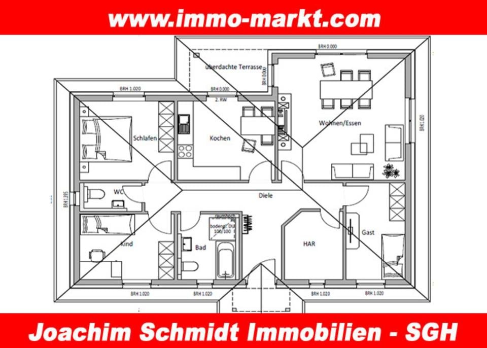 Immobilie in Bad Frankenhausen/Kyffhäuser - FIBAV Aktionshaus Winkelbungalow Bad Frankenhausen in 06567 Bad Frankenhausen - Bild 0