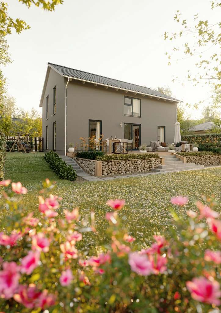 Immobilie in Querenhorst - Mit Grundstück: Zeitlose Eleganz im modernen Town & Country Landhaus in Querenhorst - Bild 2