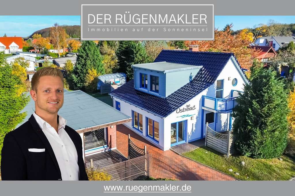 Immobilie in Breege - Modernisiertes Zweifamilienhaus und separater Bungalow in Wassernähe in 18556 Breege auf Rügen - Bild 0