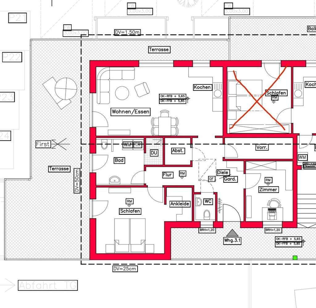Immobilie in Rust - DG 3. Zi. Wohnung | Neubau in Rust | mit große Terrasse - Bild 1