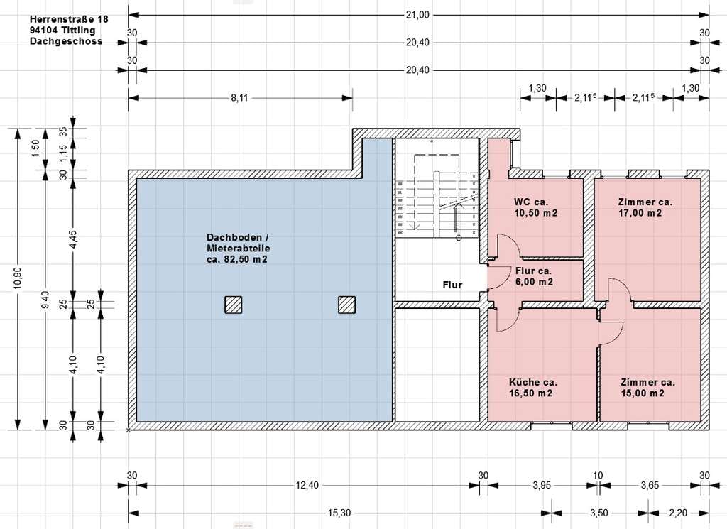 Immobilie in Tittling - Jahresnettomiete: mehr als 40.000 € + Optimierungsmöglichkeit!
Lukratives 7-Parteienhaus in Tittlin - Bild 4
