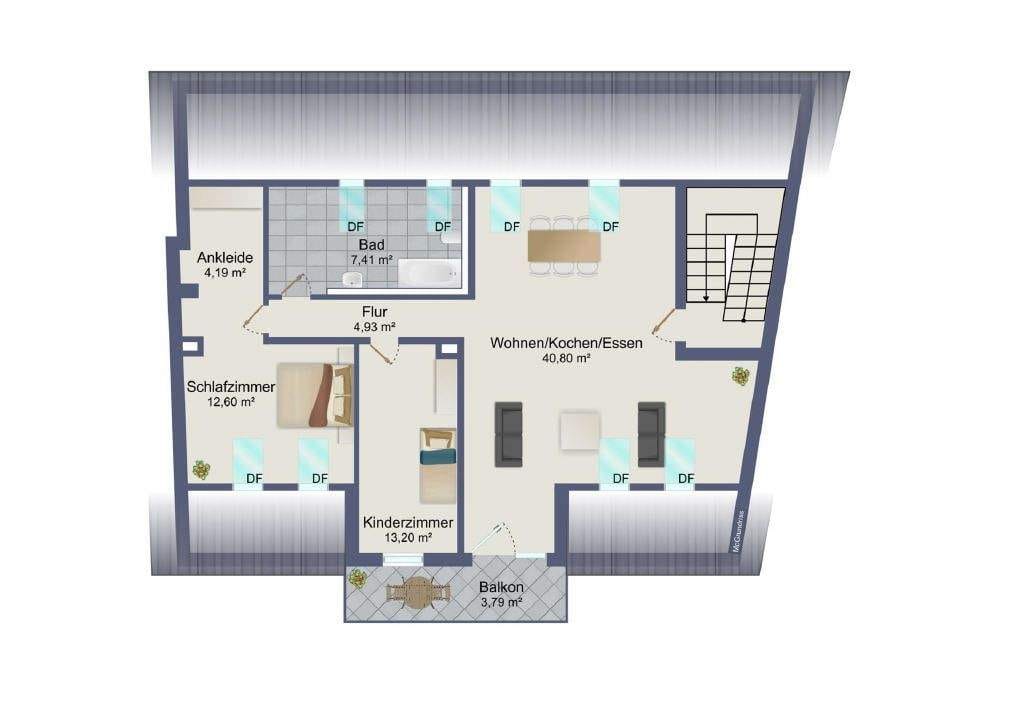 Immobilie in Nürnberg - Attraktives Projektentwicklungsobjekt - Genehmigtes 3-Familienhaus in Nürnberg-Steinbühl - Bild 4