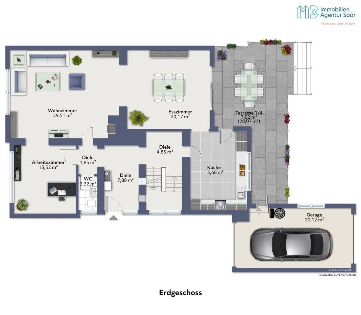 Immobilie in Ensdorf/Saar - Familienfreundliches Einfamilienhaus in Ensdorf - Bild 3
