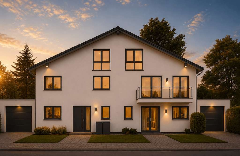 Immobilie in Grasbrunn - moderne Doppelhaushälfte - Neubau in Grasbrunn - idyllisch und stadtnah - Bild 0