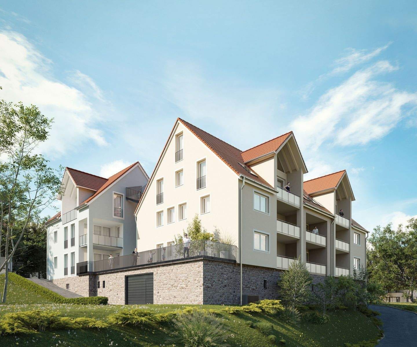 Immobilie in Waldenburg - DG-Wohnung der Luxusklasse - mit Lounge-Bereich und zus. Dachterrasse - Bild 1