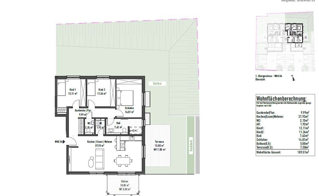 Immobilie in Bürgstadt - Logenplatz an der Sonne in Ihrer 4-Zimmer-ETW!
Gartenfeeling plus Balkon! - Bild 2