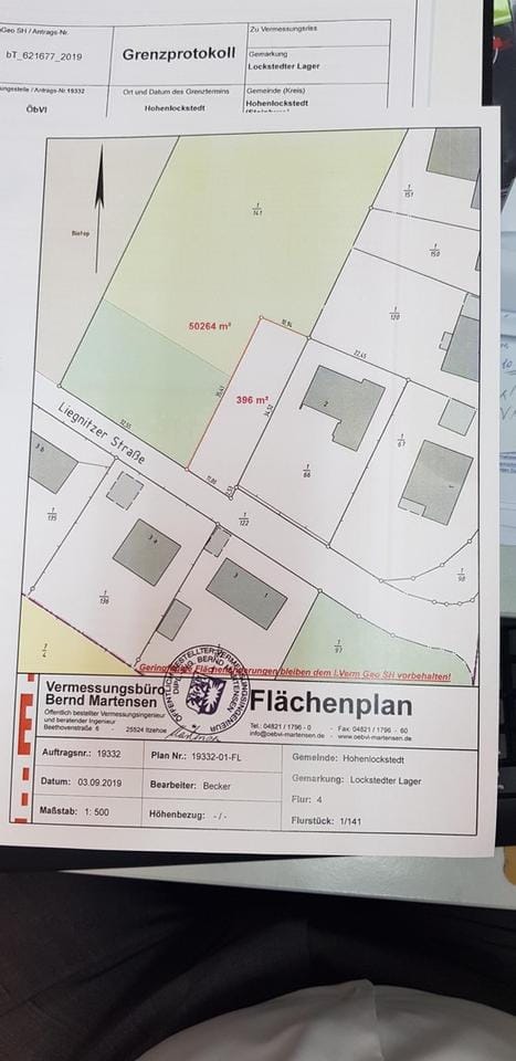 Immobilie in Hohenlockstedt - Bauplatz für ein Doppelstadthaus mit jeweils 295 qm Wfl.,Bestandsgebäude mit Bunker und Garage. - Bild 0