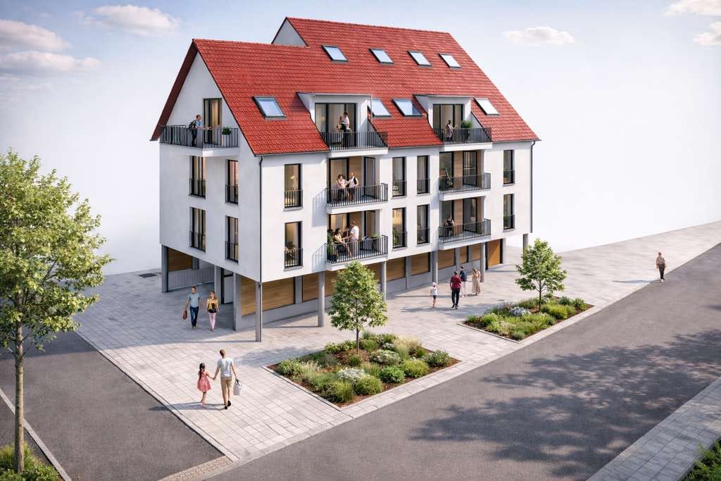 Immobilie in Oberwolfach - Helle 2-Zimmer Dachgeschosswohnung mit Aufzug in Wolfach - Bild 0