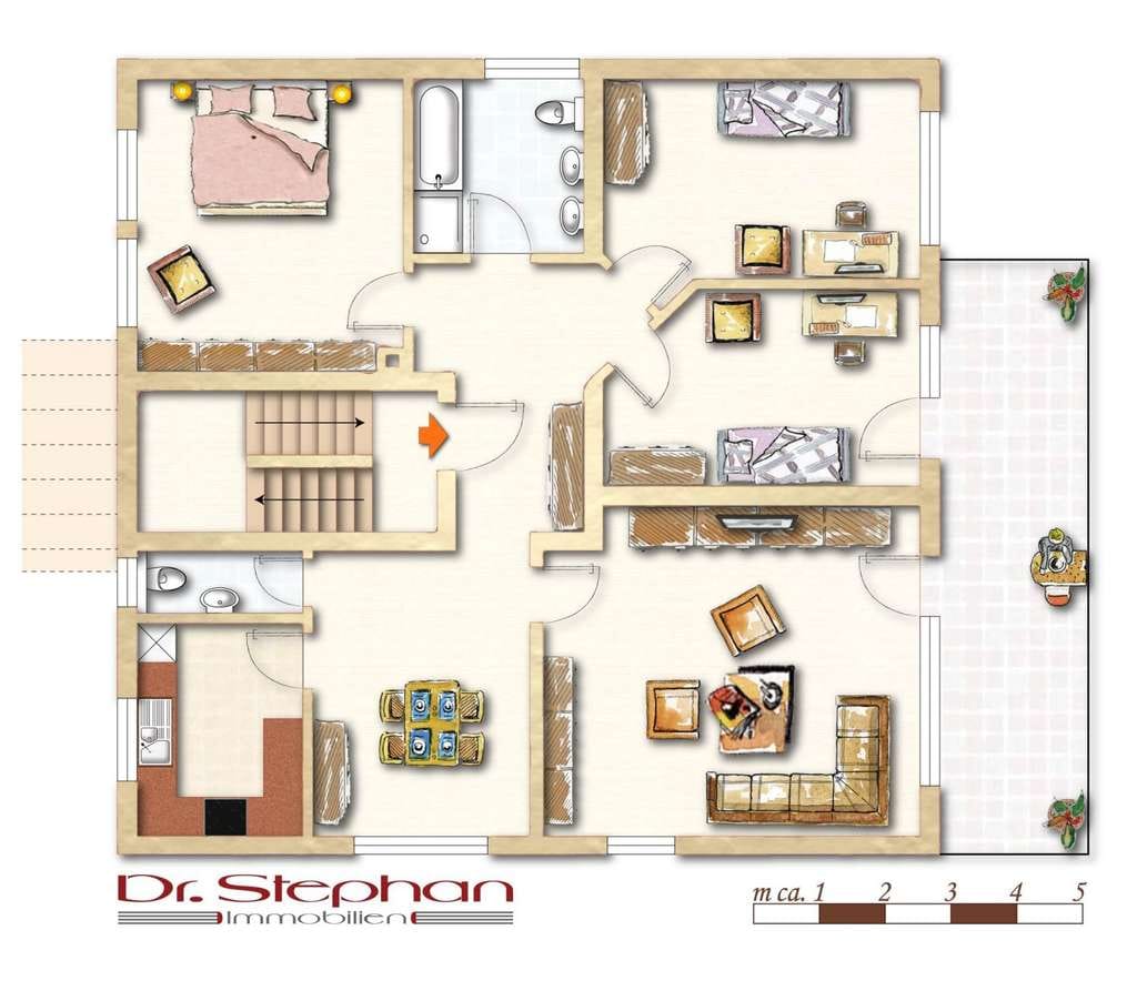 Immobilie in Lorsch - Eine Rarität: 5-Zimmer-Wohnung mit Balkon in naturnaher Lage - Bild 0