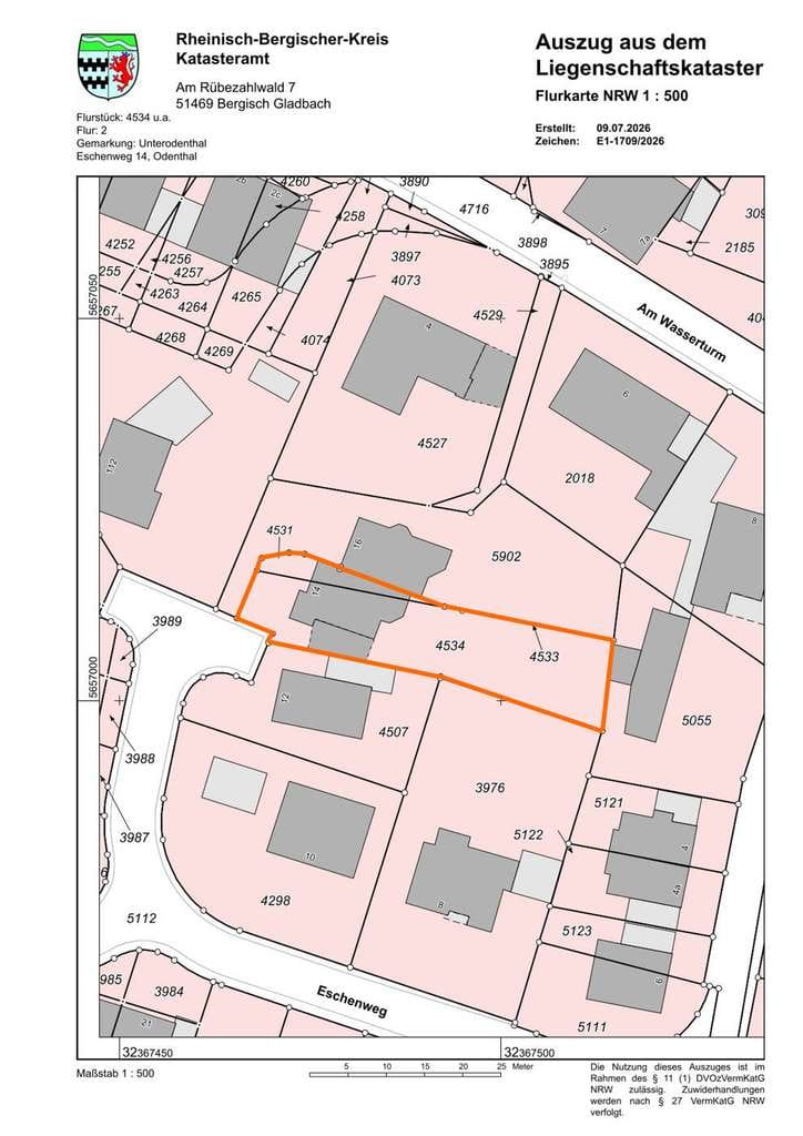 Immobilie in Odenthal - Verträumte Doppelhaushälfte mit Garage u. Wintergarten in ruhiger Lage von Odenthal-Erberich. - Bild 1