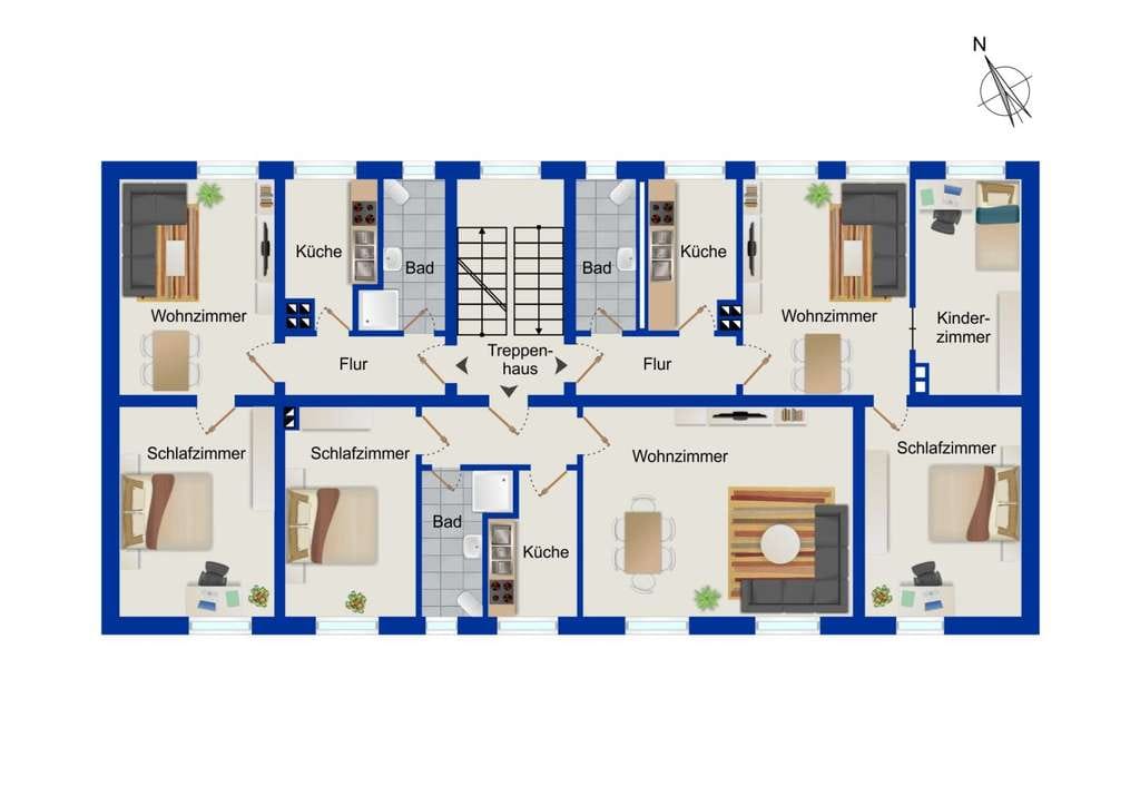 Immobilie in Lutherstadt Eisleben - Vollvermietetes Mehrfamilienhaus mit 6 Wohneinheiten in Lutherstadt Eisleben - Bild 4