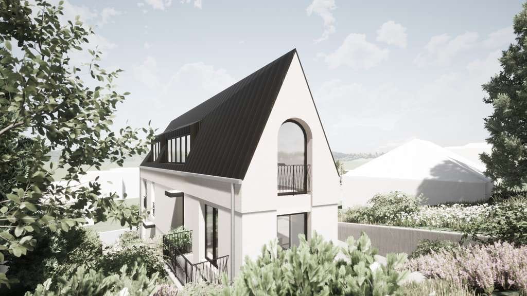 Immobilie in Bensheim - Schlossberg Baugrundstück mit vorliegender Baugenehmigung, Architektenplanung für eine Neubauvilla - Bild 2