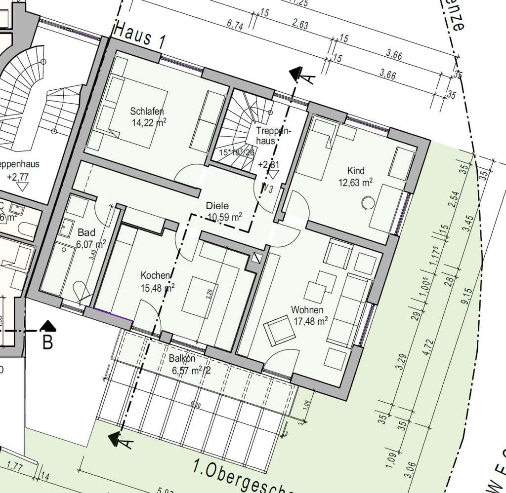 Immobilie in Adelsried - Adelsried: Gepflegte 3-ZKB mit Balkon, Keller & Carport – provisionsfrei - Bild 2