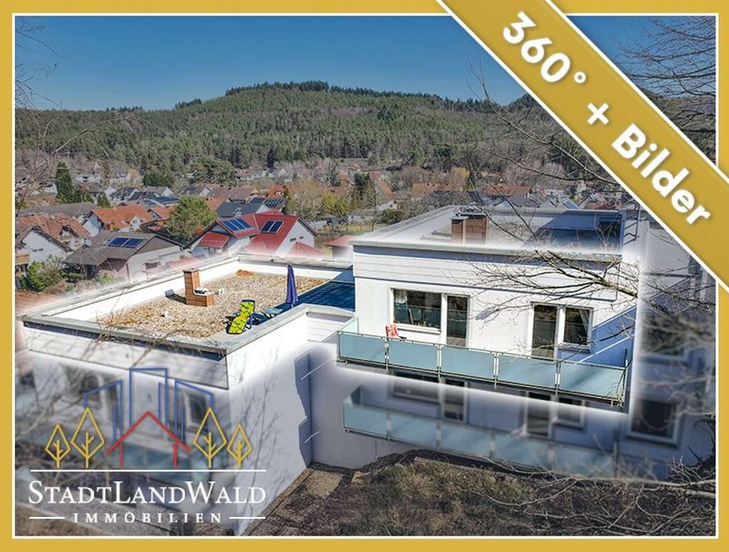 Immobilie in Fischbach bei Dahn - Exklusives Wohnen am Waldrand – 2-Zimmer-Wohnung mit Dachterrasse und herrlichem Blick - Bild 0