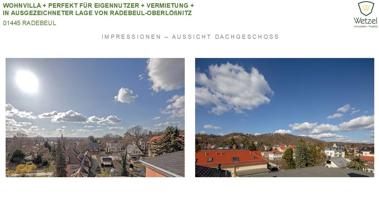 Immobilie in Radebeul - Begehrte Wohnlage in Radebeul-Ost (Oberlößnitz) + perfekt für Eigennutzer und für die Vermietung + schöner Garten + gewachsenes Wohnumfeld + + + - Bild 1