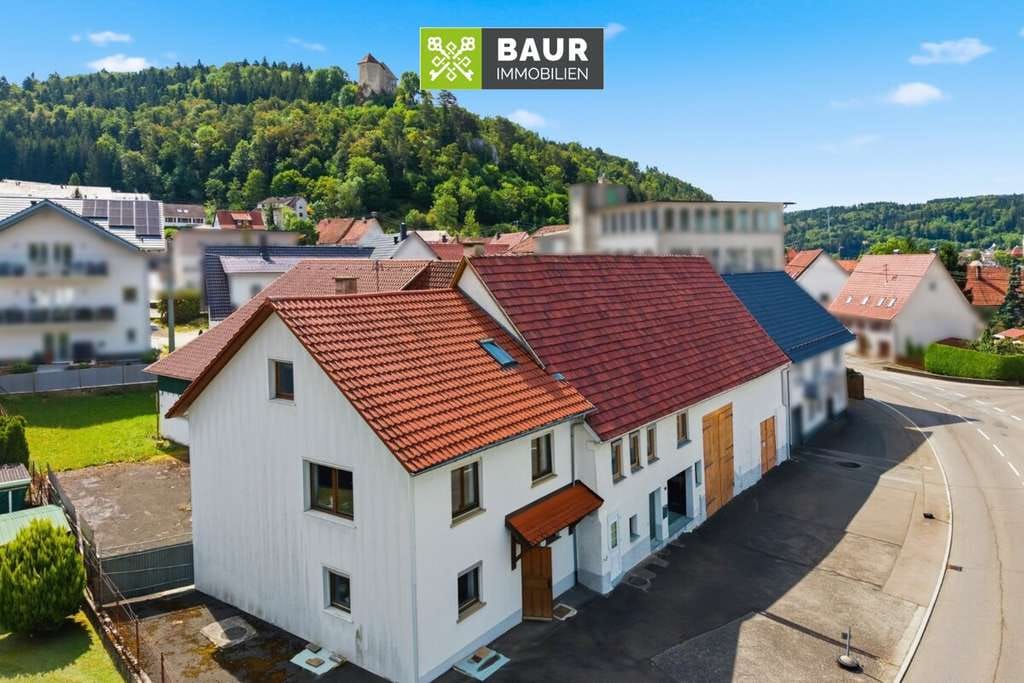 Immobilie in Straßberg - 360° I Ehemaliges Bauernareal mit großem Grundstück und vielseitigem Entwicklungspotential in Straßb - Bild 0