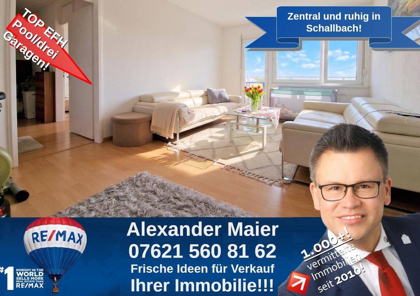 Immobilie in Weil am Rhein - Seien Sie schnell!!! Günstige 2-Zi-Wohnung mit Balkon und PKW-Stellplatz in Friedlingen! - Bild 0