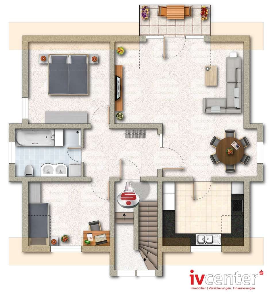 Immobilie in Überherrn - Schöne Dachgeschosswohnung mit herrlichem Weitblick - Bild 0