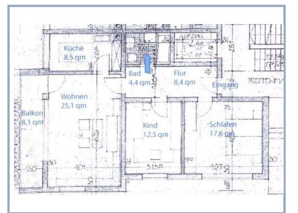Immobilie in Putzbrunn - Leerstehende 3-Zimmer-Wohnung mit Balkon in Putzbrunn in Hochparterre - Bild 3