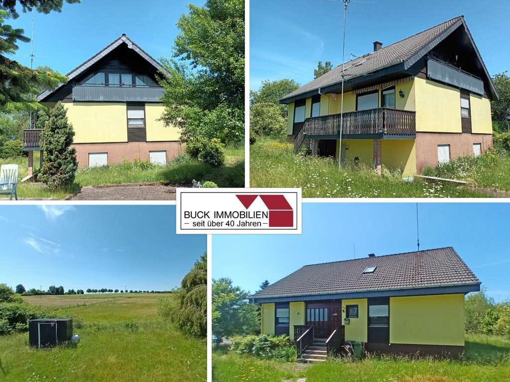Immobilie in Hellenhahn-Schellenberg - Platz für die große Familie!  Gepflegtes Wohnhaus mit ELW in idyllischer Ortsrandlage - Bild 0