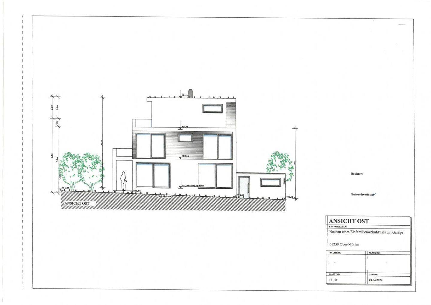 Immobilie in Ober-Mörlen - Provisionsfrei!! Hochwertiges Neubau Kfw 40+ EFH mit Einliegerwohnung - Bild 1