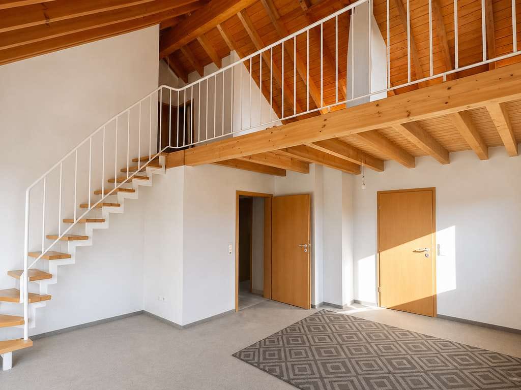 Immobilie in Bockenheim an der Weinstraße - Maisonette-Dachgeschosswohnung mit Balkon, Galerie und Stellplatz in gepflegtem Mehrfamilienhaus - Bild 0