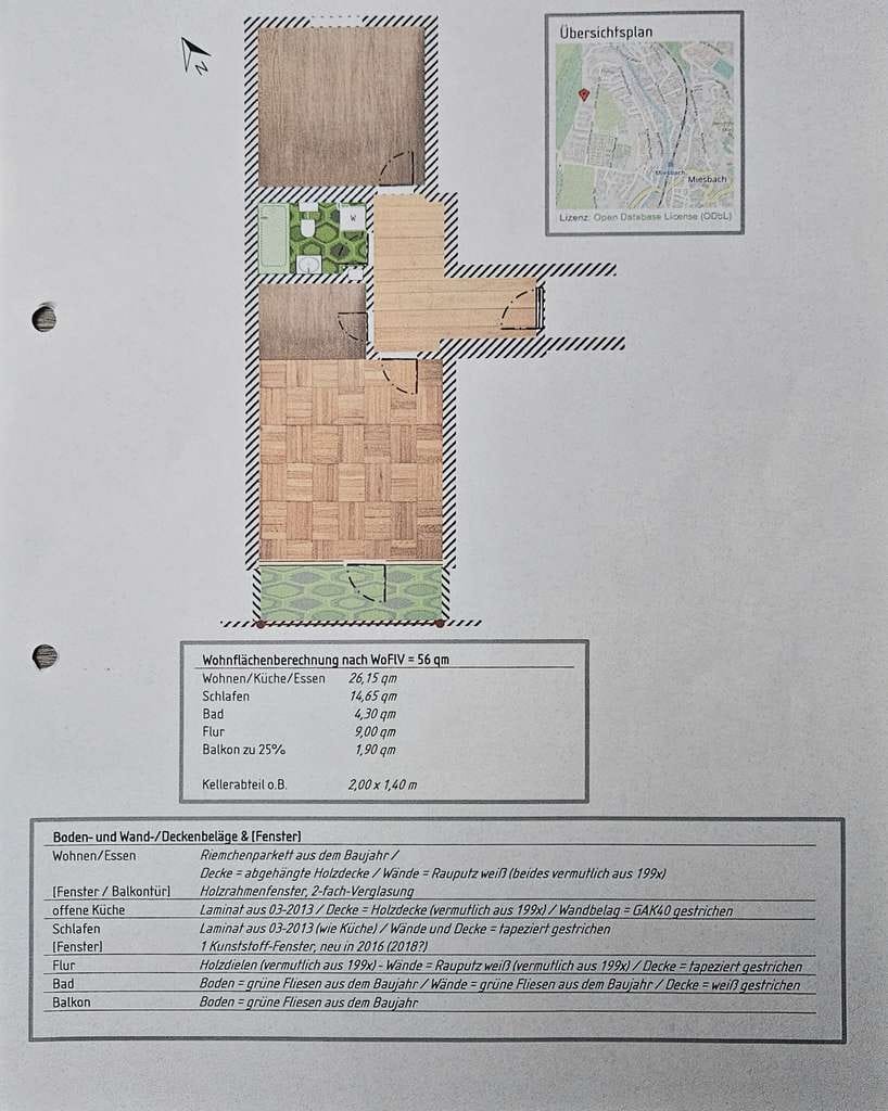 Immobilie in Miesbach - 284000 € - 56 m² - 2.0 Zi. - Bild 0