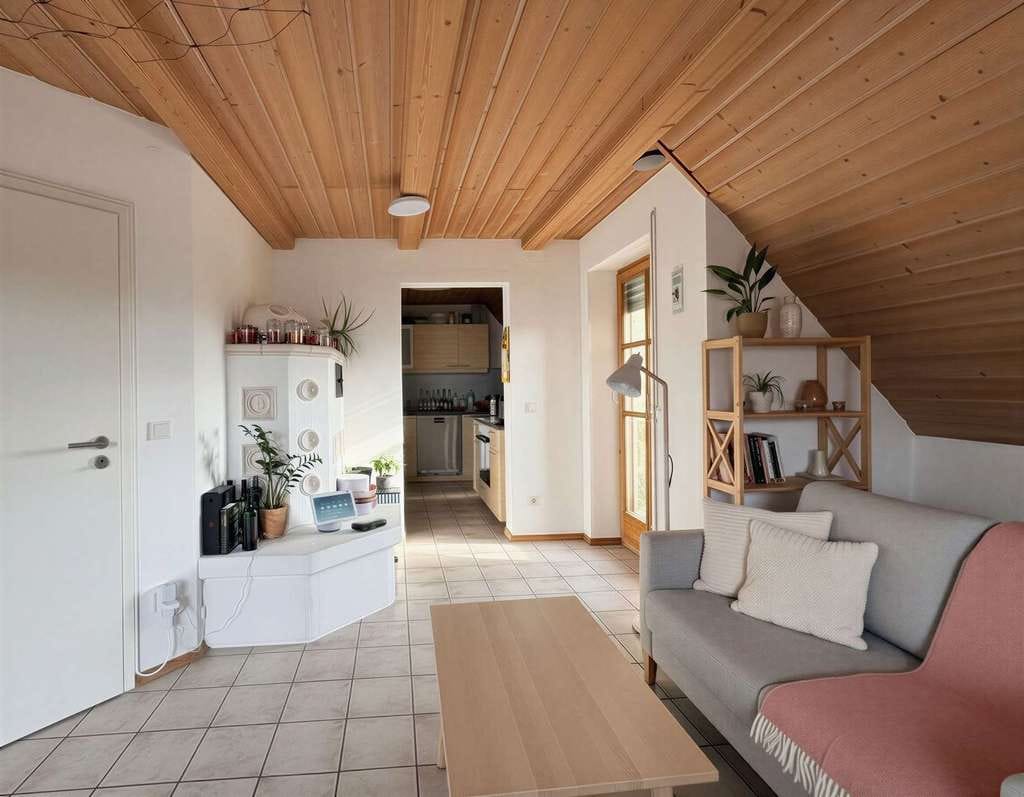 Immobilie in Odelzhausen - Gepflegte Dachgeschoss-Maisonette mit Kamin und zwei Außenbereichen. - Bild 0