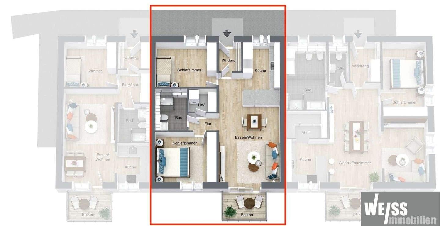 Immobilie in Hilpoltstein - +++ Nur noch wenige Whg. frei +++ 3-Zimmer EG-Wohnung in einer Baugemeinschaft in Hilpoltstein - Bild 4