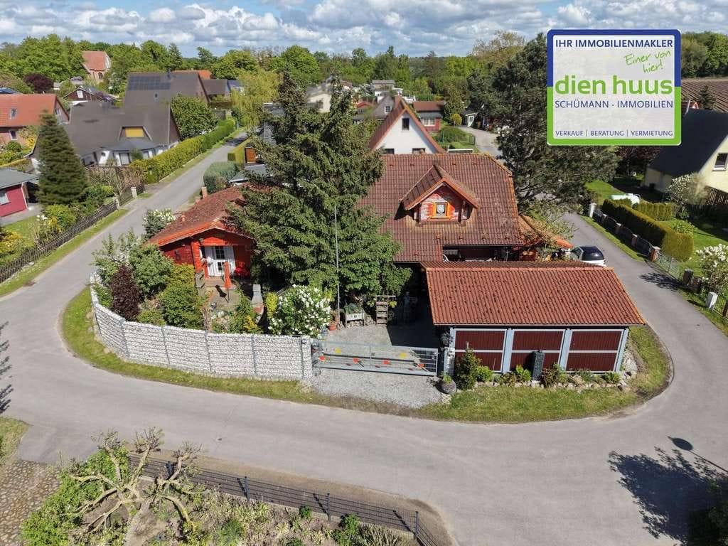 Immobilie in Bastorf - Massives Architekten Wohn-Blockhaus mit Ferienhaus in ländlicher Lage - Bild 0