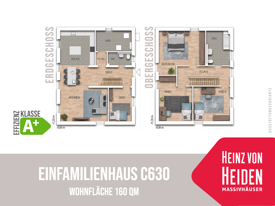 Immobilie in Bad Salzungen - Einfamilienhaus C630 - Neubau in Bad Salzungen - Haus  mit 158 qm - inkl. PV-Anlage - Bild 0