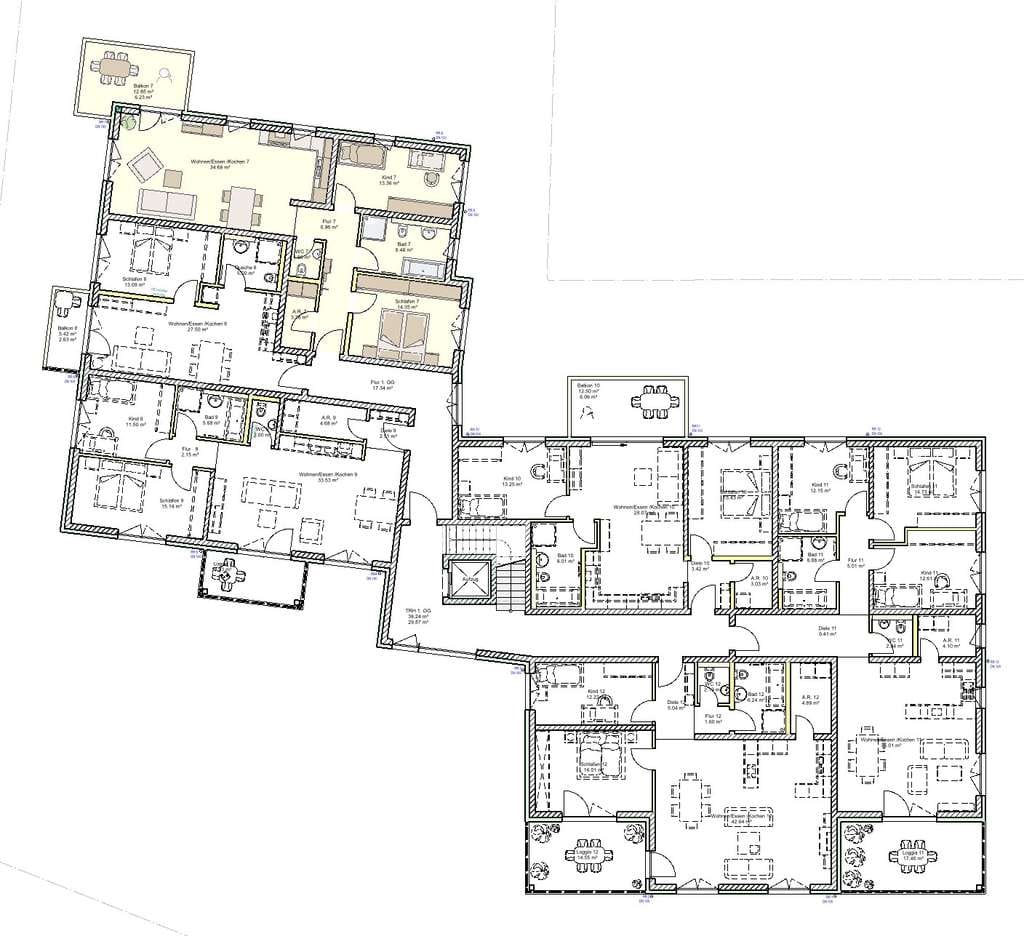 Immobilie in Weiler bei Bingen - Modernes Wohnen im 1. Obergeschoss mit Balkon - Bild 1