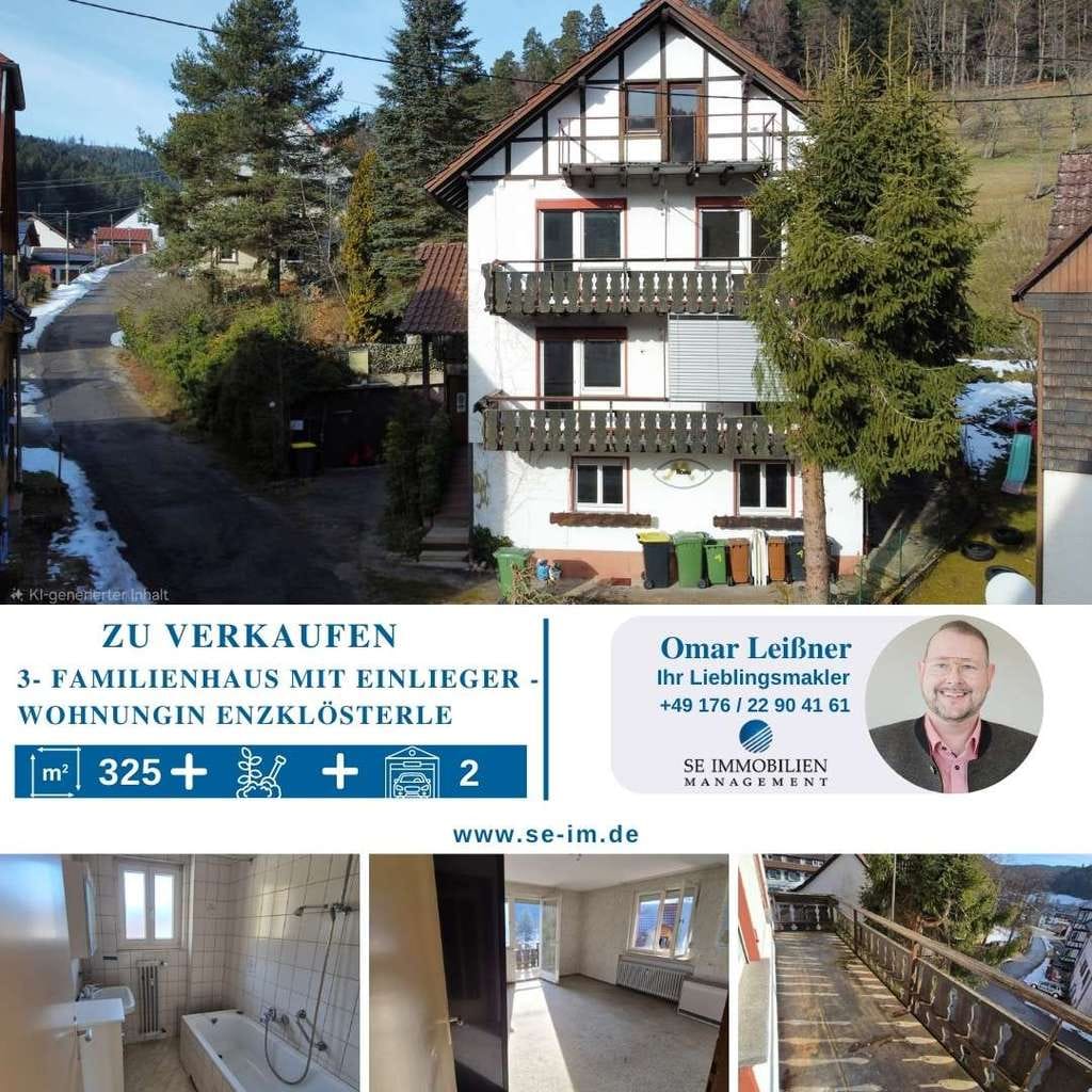 Immobilie in Enzklösterle - 3 Familienhaus im Schwarzwald (sanierungsbedürftig) - Bild 0