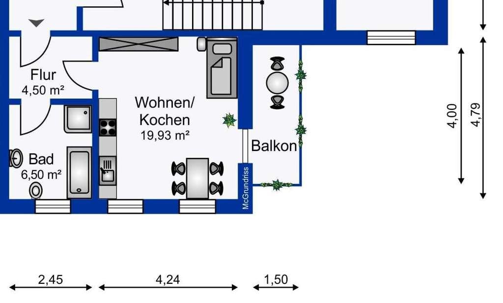 Immobilie in Limbach-Oberfrohna - Attraktiv renovierte Einzimmerwohnung - Bild 0