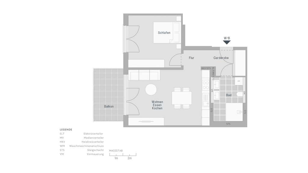 Immobilie in Lamerdingen - Barrierefreie, seniorengerechte 2-Zimmer-Wohnung mit Balkon - Bild 3